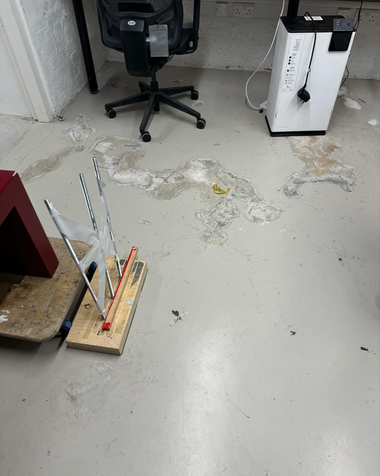 Royal Academy Before - Basic concrete floor