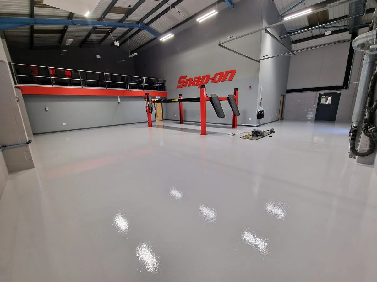 Garage after flooring