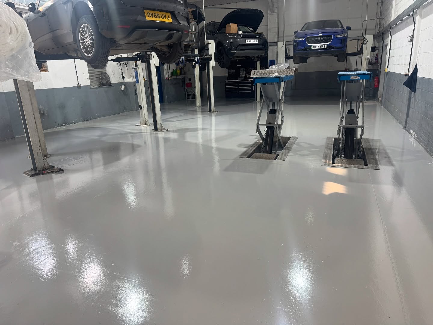 Taylors Service Center After - Professional automotive-grade epoxy