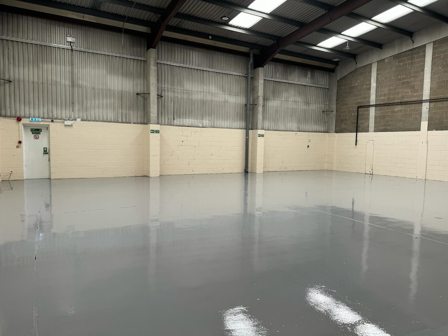 Modern Warehouse After - Pristine reflective surface