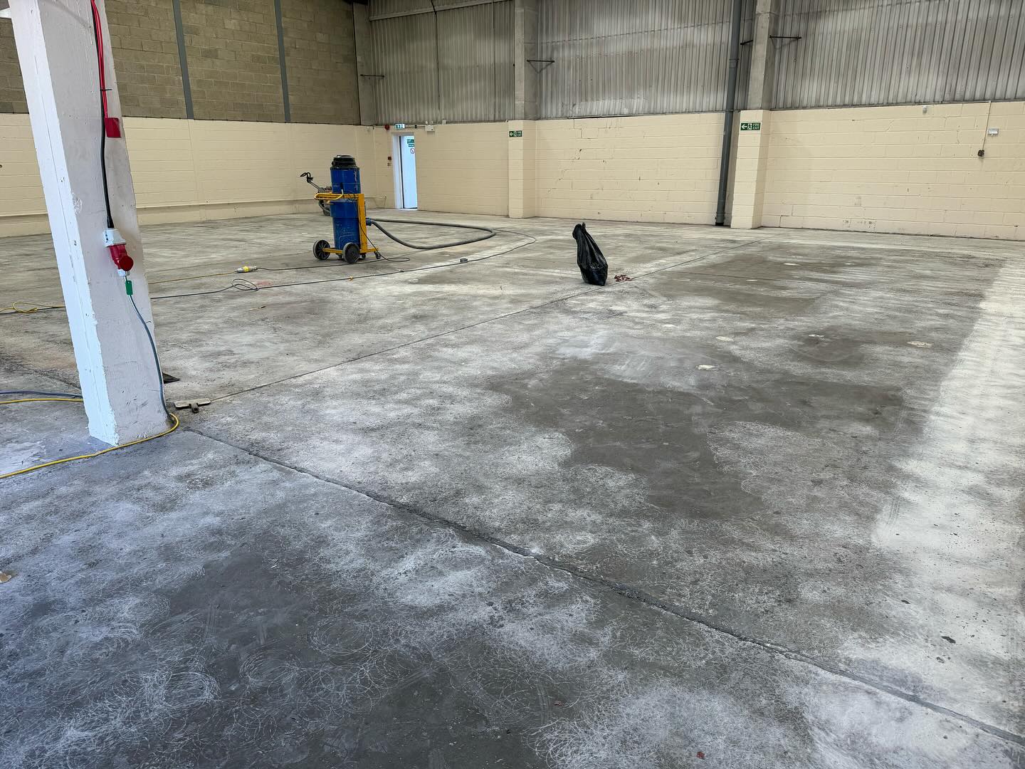 Modern Warehouse Before - Stained concrete