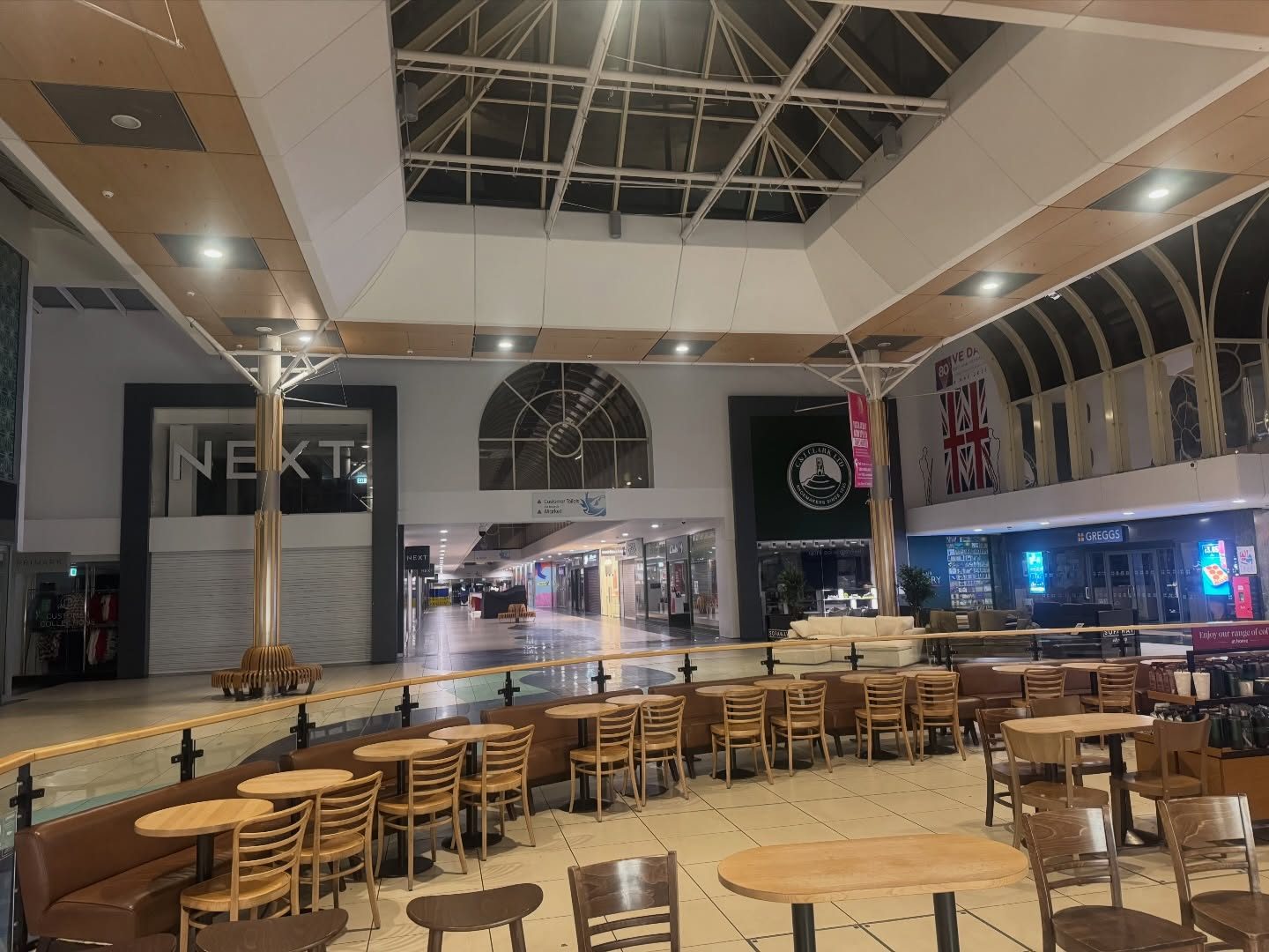 Edmonton Green Shopping Centre polyaspartic resin flooring on night shifts North London
