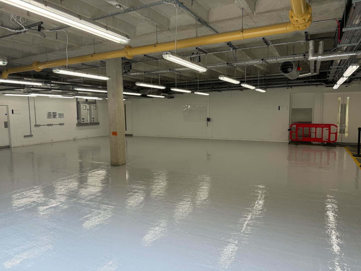 PU screed installation in food facility